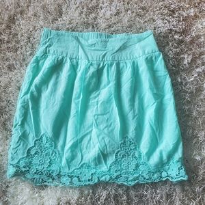 Maurices lace trimmed skirt